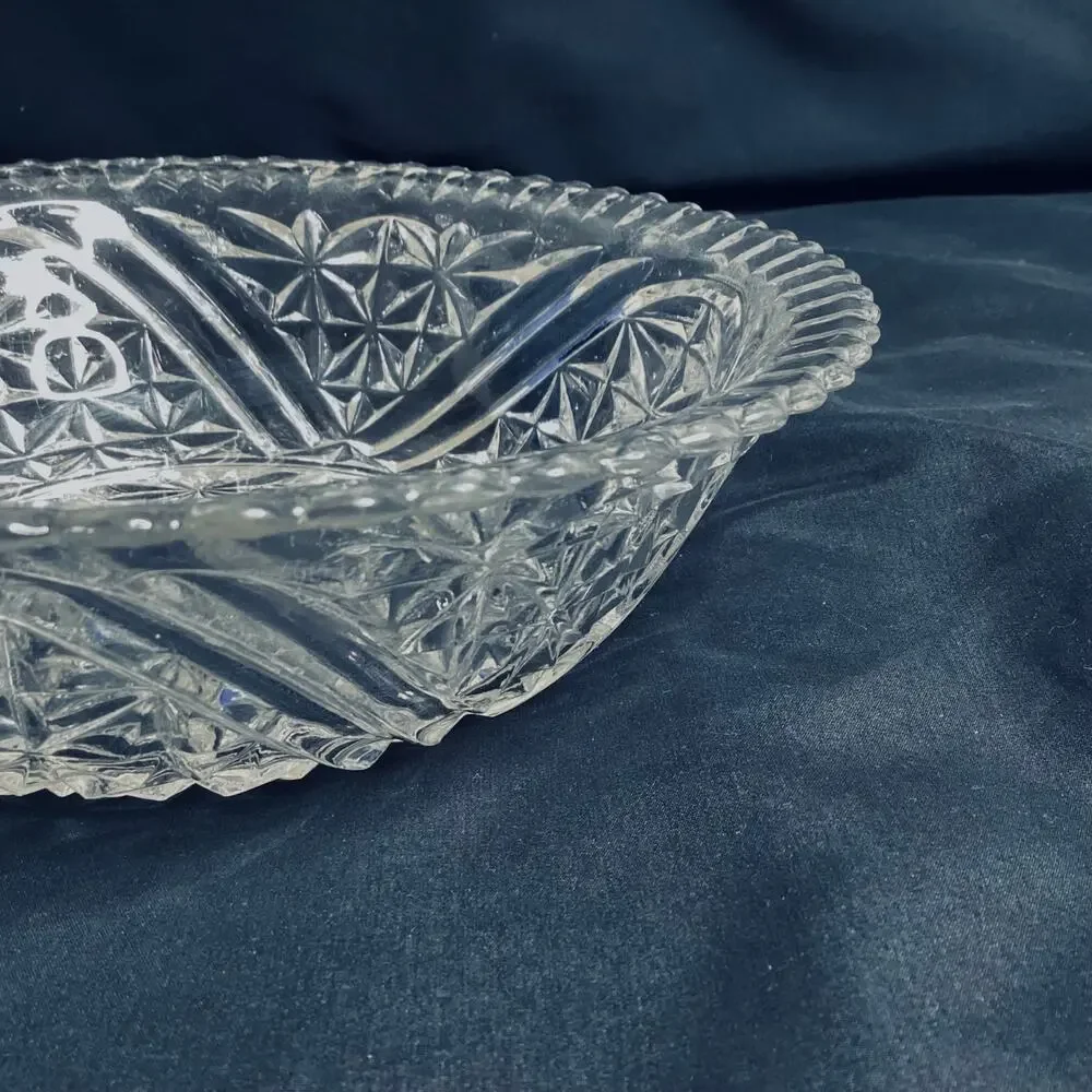 Vintage Anchor Hocking Stars and Bars Serving Bowl